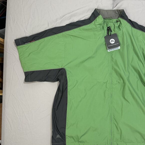 Stormtech Golf Men Performance Shortsleeve Water Resist Wind Resist XL Green NWT - Picture 8 of 16